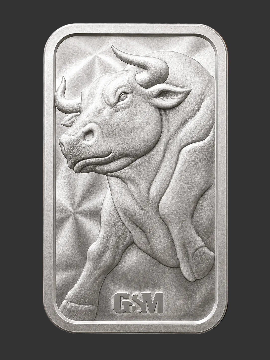 Bull & Bear 1 oz Silver Bar, Golden State Mint, .999 Fine Silver